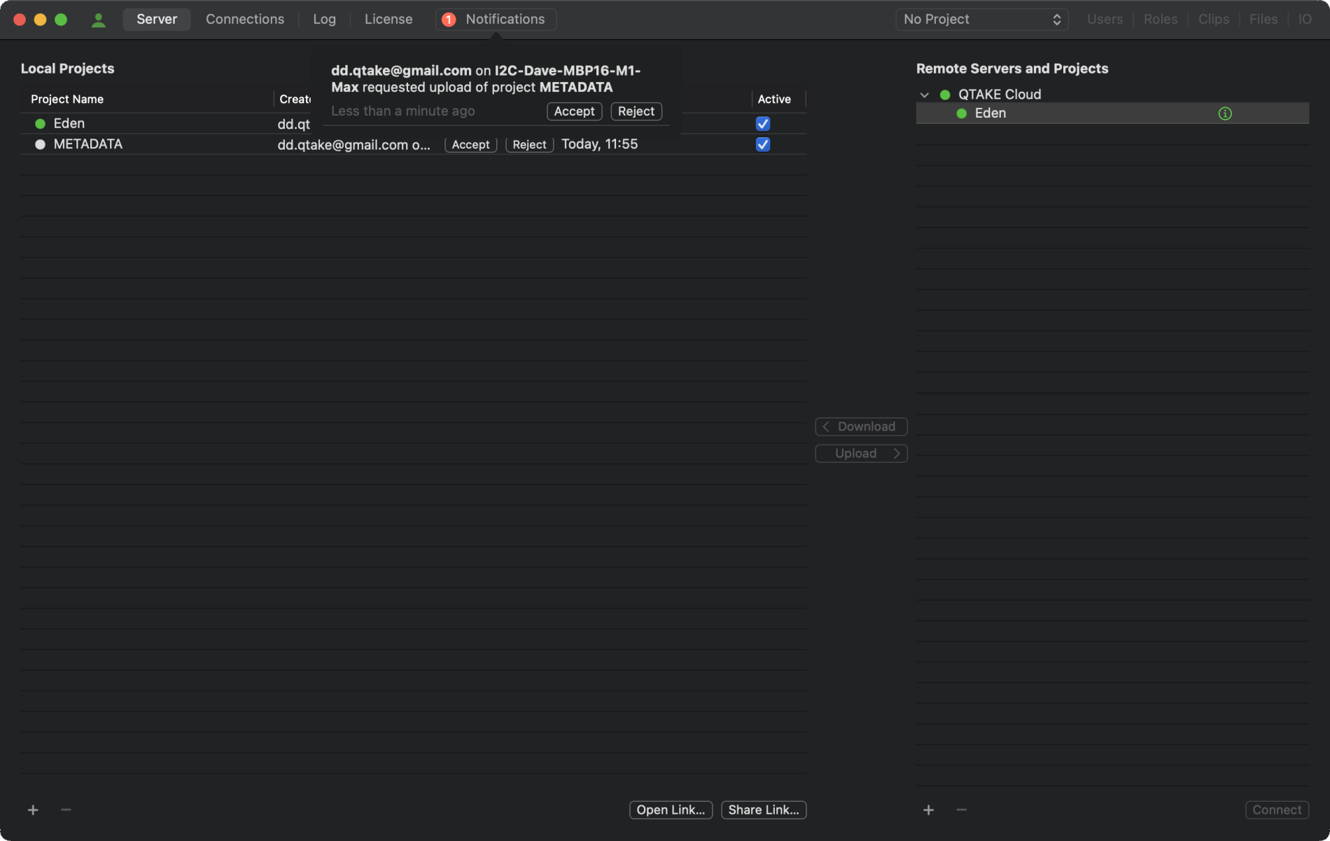 QTAKE Server Manual QTAKE Server User Guide